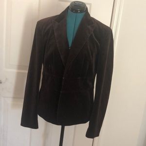 Brown Velvet Blazer